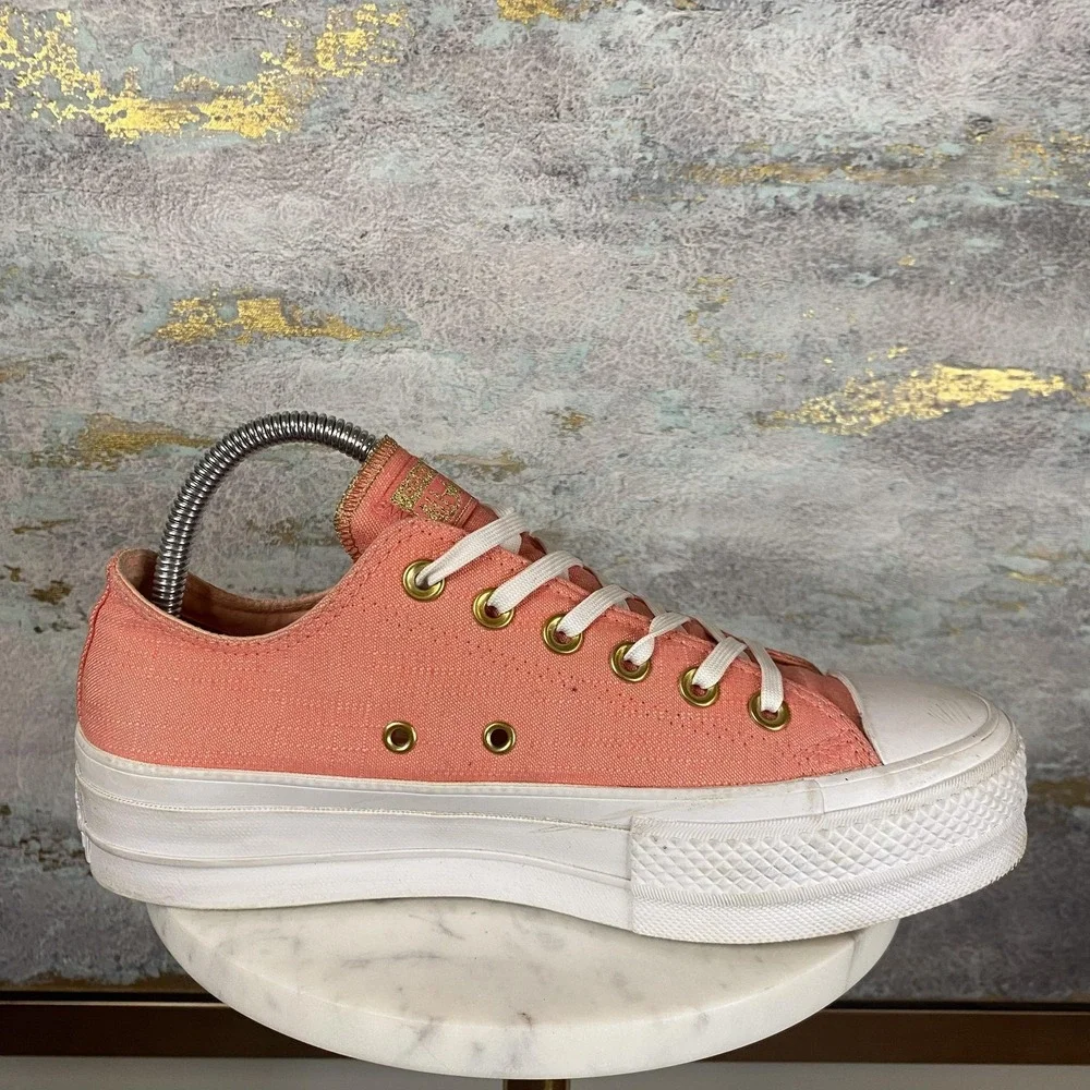Converse Chuck Taylor All Star Lift Shoes Womens Size 8 Pink Platform Sneakers
